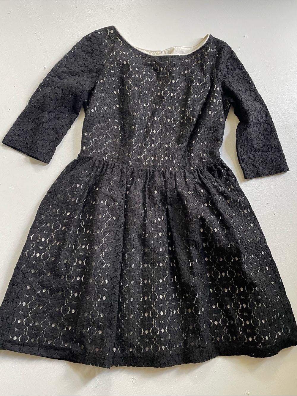 Lilly Pulitzer Black Lace Fit-and-Flare Dress